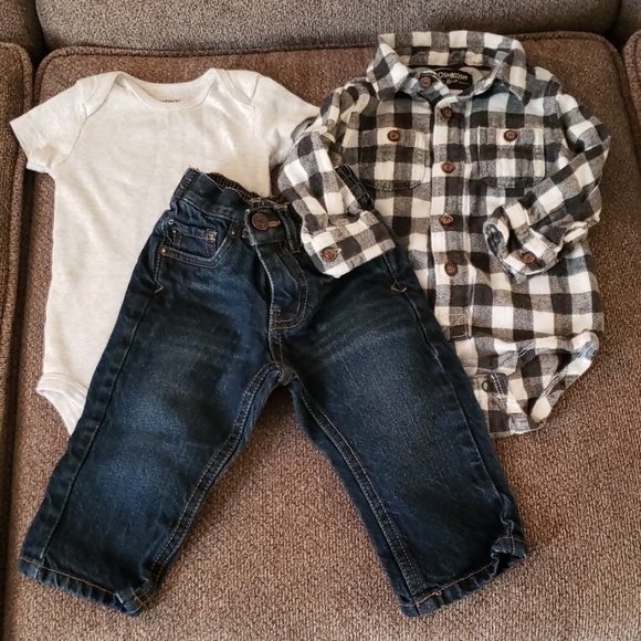 baby boy shirt and jeans
